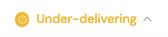Under-delivering
