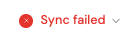 Sync failed